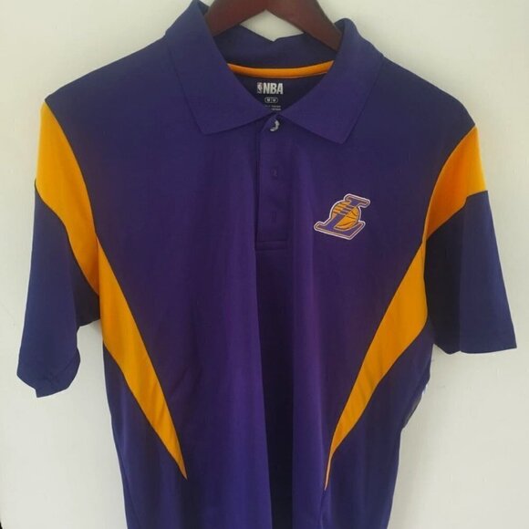 Men's Los Angeles Lakers Antigua Purple Polo NWT - Picture 1 of 5